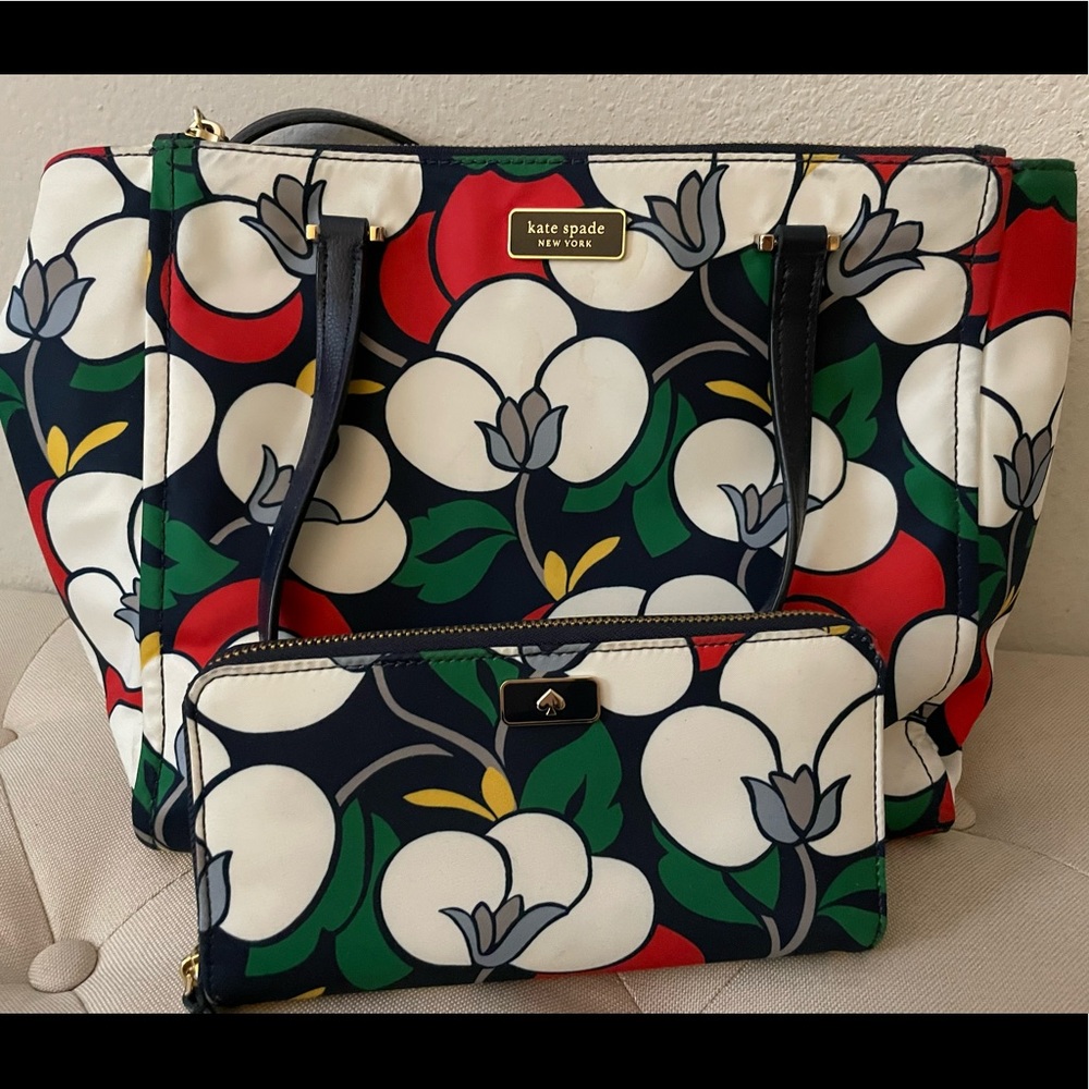 Kate Spade Nylon with matching wallet
